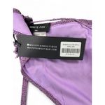 NWT White FOX | S / M | Set Skirt Halter Crochet Outfit Purple Mini Cropped Photo 2