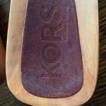 Michael Kors  pony hair slides wooden heel orange 9 cute comfy Great hot Photo 4