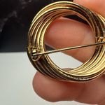 Vintage Napier Entwined Round Circles Gold Tone Brooch Pin Signed Photo 11