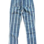 7 For All Mankind Blue and White Striped Jeans Photo 5