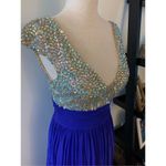 Prom dress blue long blue dress prom or fancy dress up event size 6 Photo 2