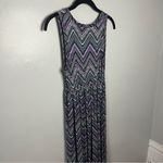 Loveappella  Purple and Black Chevron Maxi Dress Photo 5