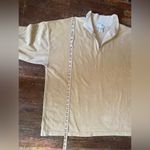 EXPRESS Tricot Beige 1/4 Zip Long Sleeve Velour Pullover Size XL Photo 6