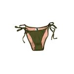 J.Crew  Wide-Rib Curved-Waist Cheeky String Bikini Bottom W/ Rings‎ Sz M NEW Photo 2