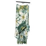 Young Fabulous and Broke Women XS Green Tie-Dye Asymmetrical HiLow Maxi Skirt Boho Photo 2