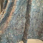 Miss Elaine Paisley Robe Blue Size 1X Photo 4