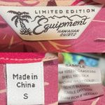 Equipment Womens Shirt Tank Pink Purple Hawaiian Tropical Floral Silk Size Small Photo 8