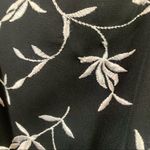 Bari Jay Embroidered Crisscross Straps Black/White Evening Floor Length Dress Black Size 10 Photo 2