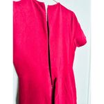 Shoshanna  Maroon Red Stretch Sheath Form Fitting Ralph Mini Dress Size 10 Photo 7