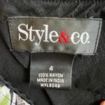 Style & Co Y2K Maxi Skirt 2000s Abstract Boho Long Skirt Women's Flowy Sz 4 Photo 3