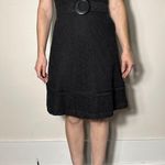 Shoshanna  y2k Strapless Black Lace Dress with Chunky Belt Size 8 Photo 1