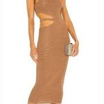 Michael Costello  x REVOLVE Athena Midi Dress in Mushroom Medium Photo 0