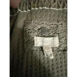 cupio  Size Sm Olive Green Waffle Open Front Cardigan Photo 2