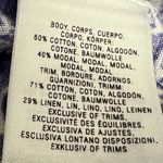 Anthropologie  Meadow Rue White and Blue Sleeveless Top - Size Medium - VGUC Photo 4