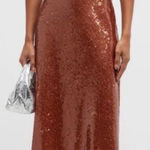 ALC Frank A.L.C. Gisele Corset Sequin Midi Dress | Brown | Size 2 | NWT Photo 0