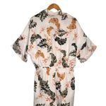 BLANK NYC New Romper Womens L Linen Garden Party Tropical Hawaii Resort White Photo 7