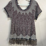 Free People  Kilm Swing Fringe Knit Wool Blend Boho Top Photo 0