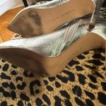 ZARA Silver Heeled Boots with Pointed Toe Photo 2