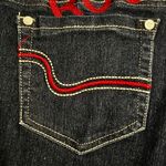 Rocawear Womens sz7  skinny jeans dark wash 33" inseam Photo 9