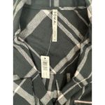 Soma Flannel Long Sleeve Notch Collar Button Up Pajama Top Womens XS‎ Aspen New Green Photo 3