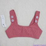 NEW Seea x Free People Georgia bikini top flamingo pink, S Red Photo 2