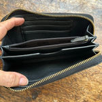 Michael Kors black leather zipper wallet Photo 6