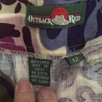 Outback Red Vintage 100% linen bright floral skirt 28” waist WOMEN’S SIZE MEDIUM Photo 3