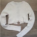 Urban Outfitters  White Textured Knit Cut-Out Cardigan Photo 6