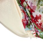 Kay Unger  polyester boat neck half sleeve colorful ruched sides midi dress XL #7 Photo 6