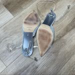 Nine West Women's Rhinestone Clear Ankle Strap/Heel Sparkel Stiletto Heel sz 7.5 Photo 6