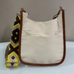 Ahdorned Women’s Canvas Boho Messenger / Crossbody Bag With Two Straps Brown Photo 2