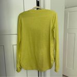 Athleta  Uptempo Yellow Long Sleeve Workout Stretch Top Photo 4