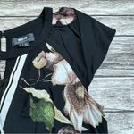 Maeve  by Anthropologie Womens Bergenia Cropped Jumpsuit 2 Black Pink Green White Photo 3