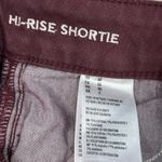 American Eagle Hi Rise Shortie Cutoff Shorts Burgundy Size 00 Photo 7