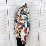 Oleg Cassini Vintage  Tropical Floral Print Silk Windbreaker Track Jacket Large Photo 1