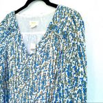 Anthropologie Maeve Avery Pleated Botanical Peasant Blouse Size XS Photo 3