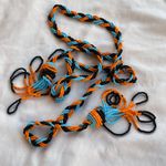 Native American Statement Beaded Necklace Tassle Women’s Multicolor Seed Beads Orange Photo 6