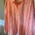 Lilly Pulitzer  Coral Button-Down Shirt Photo 3