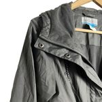 Columbia Pardon My Trench Gray Belted Hooded Windbreaker Rain Jacket Size S Photo 2