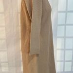 Club Monaco Long Sleeve Ribbed Knit Brown Camel Sweater Dress Size S Photo 3