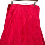 Studio West Maxi Skirt L Pink Tiered Crochet Boho Western Cottagecore Festival Photo 1