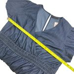 Lane Bryant  Chambray Flutter-Sleeve Smocked-Waist Romper Photo 7