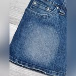 Hydraulic  Jean Mini Skirt SZ 5/6 light Wash denim Bling embellishments Y2K Photo 6