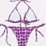 Boutique Purple, Blotted, Tie-Dye, Bikini Set Photo 2