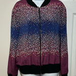 St. John NWOT  Black Label Silk bomber jacket  Sz M Photo 0