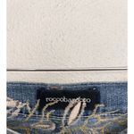 VTG RoccoBarocco Jeans Women’s Size 27 Floral Fish Embroidered Straight Leg Blue Photo 8
