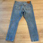 Levi's NWT Levi’s Women’s Premium 501 S Skinny Light Wash Distressed Jean Size 31x28 Photo 7