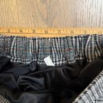 Veve Glen Plaid Flared Midi Skirt Elastic Waist Lined Women's Gray Photo 4