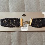 EXPRESS  Black Floral Crochet Lace Choker Photo 1