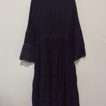 Tuckernuck  - Hyacinth House Lydia V Neck Black Lace Tiered Elegant  Dress S Photo 8